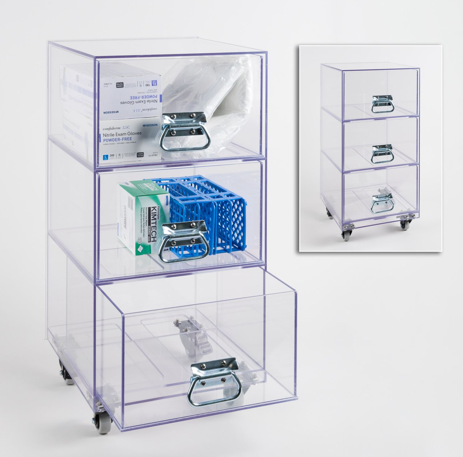 3 Drawer Rolling Cart