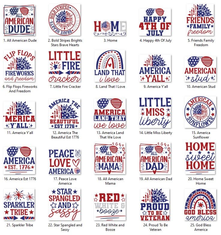 All American Album 2 (25 Designs)