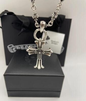 Chrome Hearts Style Cross Necklace