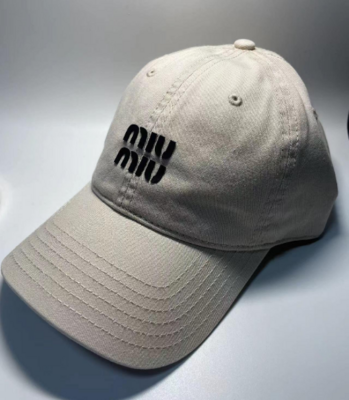 MiuMiu Cap, bucket Cat , adjustable hat, High Quality Version MIU hat, Embroidered cap