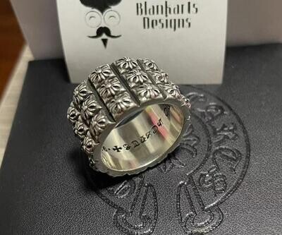 Chrome Hearts Style Cross Ring