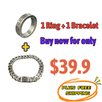 Chrome Hearts Newyear Sale RING + Bracelet