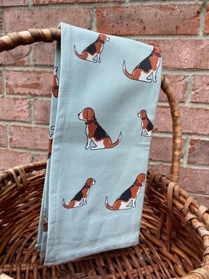 Sweet William Beagle Tea Towel