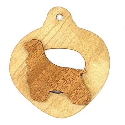 Wood Dog Ornament