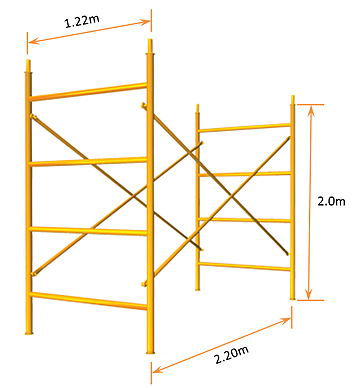 ANDAMIO STANDARD DE 1.20 X 2.00mts.