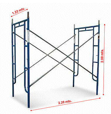 ANDAMIO DE ARCO DE 1.20 X 2.00mts.