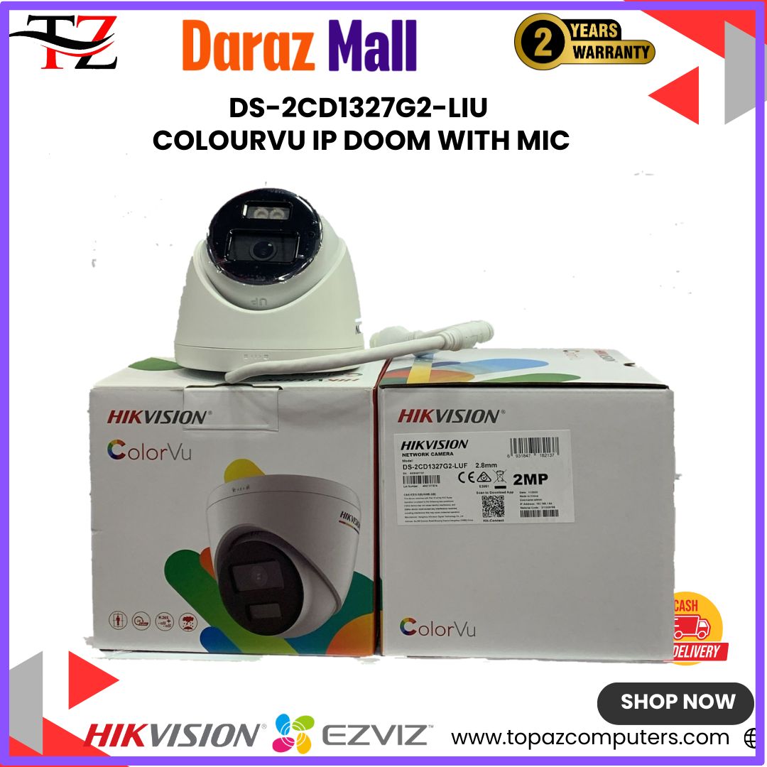 2 MP DS-2CD1327G2-LUF IP COLOUR DOOM 2.8MM