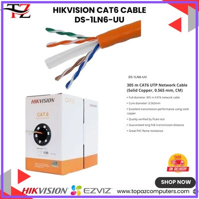 DS-1LN6-UU CAT6 HIKVISION CABLE PURE CUPPER