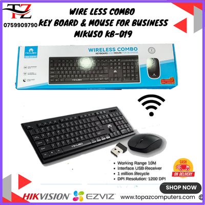 KEYBOARD &amp; MOUSE WIRELESS MIKUSO KB-C019