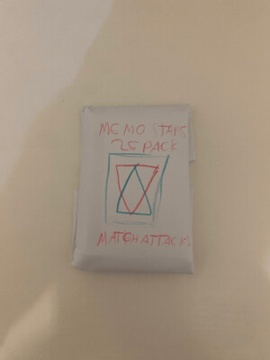 Memo Stars 25 Card Match Attacks Pack