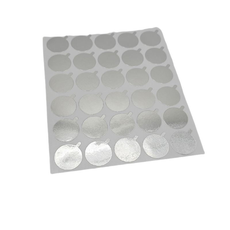 Kleber-Sticker silber