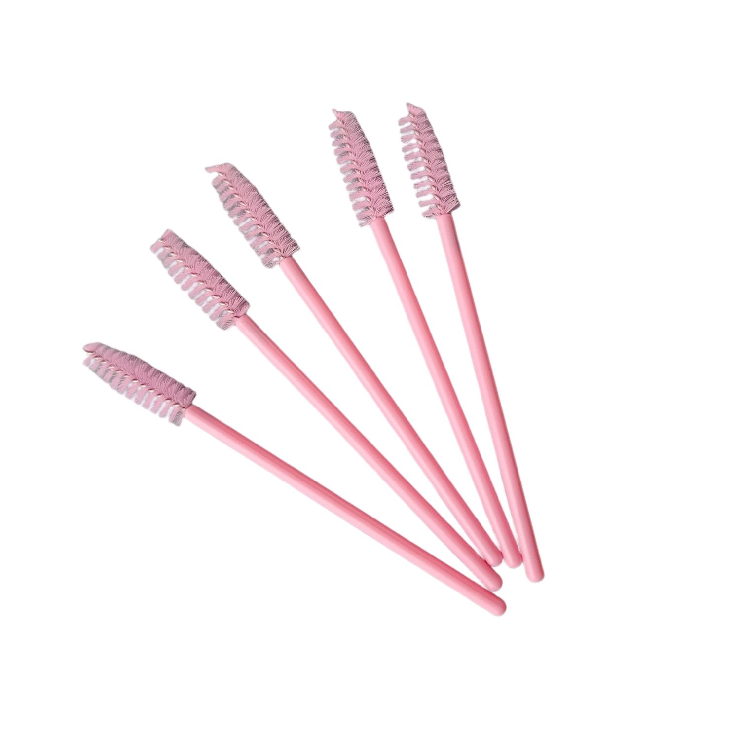 Wimpernbürsten 50 Stk rosa