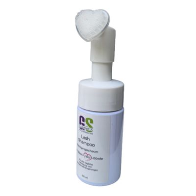 Lash Shampoo mit Silikon-Herz-Bürste