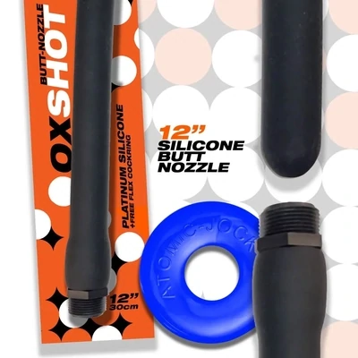 OXSHOT Butt-Nozzle Shower Hose 12 Inch