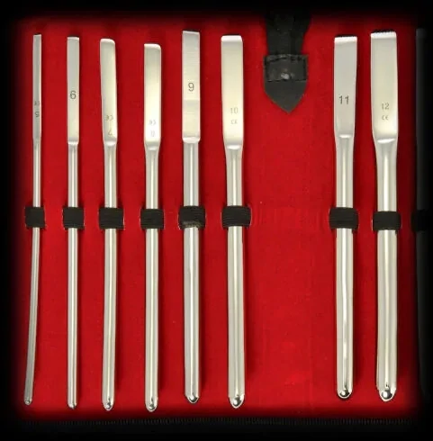 8 Pieces Stainless Steel Sounding Set 5-12 mm.