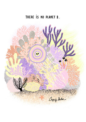 Art print « There is no planet B » A4