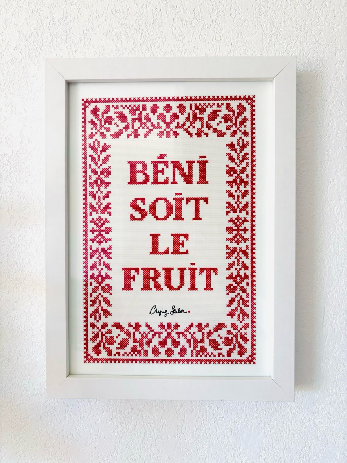 Art print «béni soit le fruit »