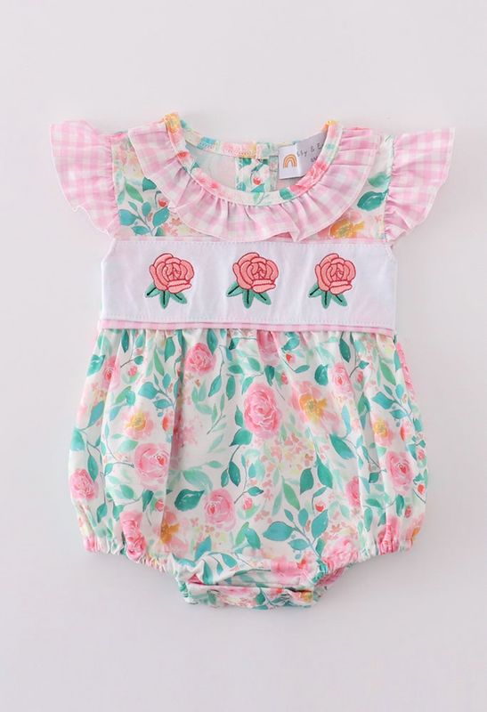 Pastel Rose Embroidery Bubble