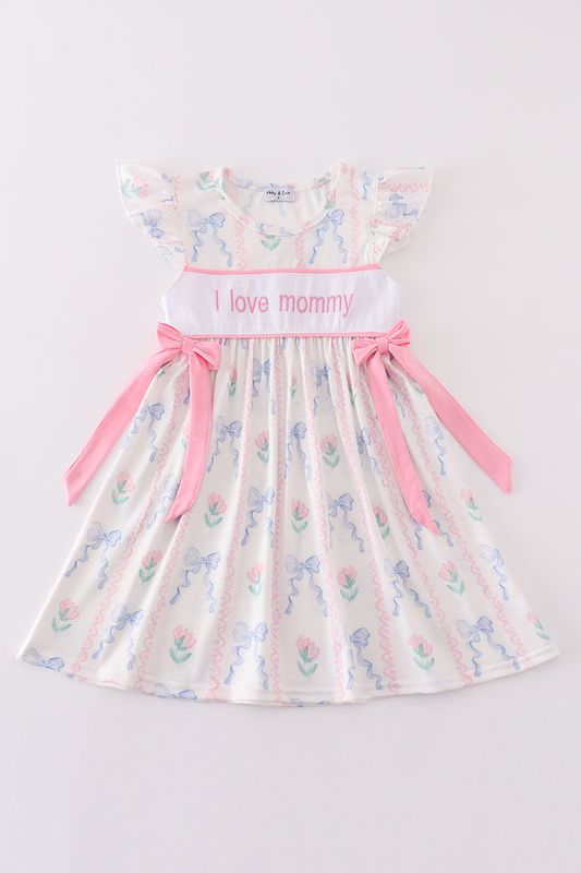Pink I Love Mommy Dress