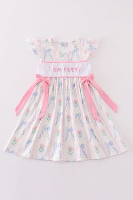 Pink I Love Mommy Dress