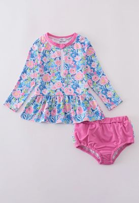 Blossom Charm Long Sleeve Swimsuit