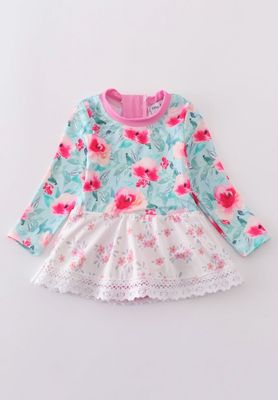 Blushing Rose Long Sleeve Leotard
