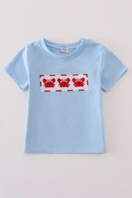 Crab Embroidery Top