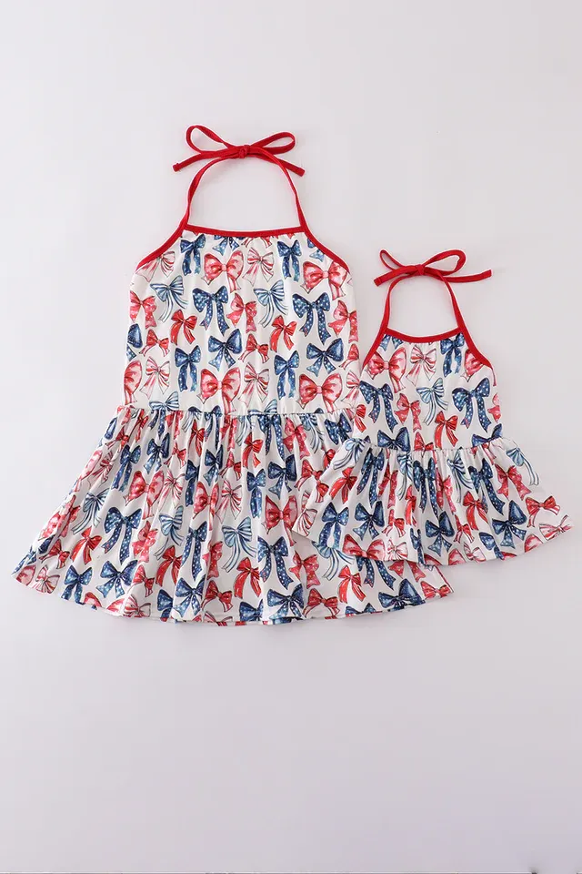 Patriotic Bow Mom &amp; Me Top
