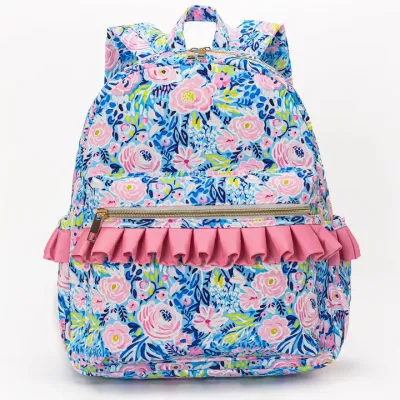 Blue Floral Backpack
