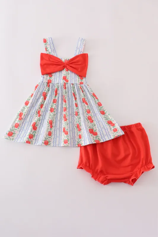 Apple Print Bloomer Set