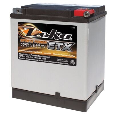 Deka ETX30LA AGM Powersport Battery (BTX30L) – 12V