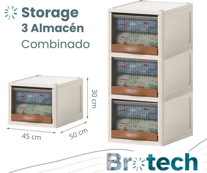 Caja - gaveta de almacenamiento, su diseño permite optima funcionabilidad.