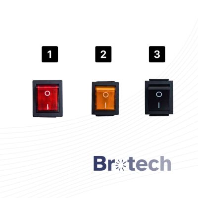Switch Rocker on/off 250VA colores disponibles