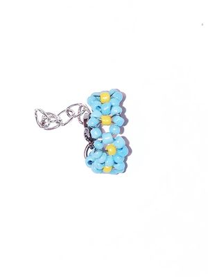 SKY BLUE FLORAL RING