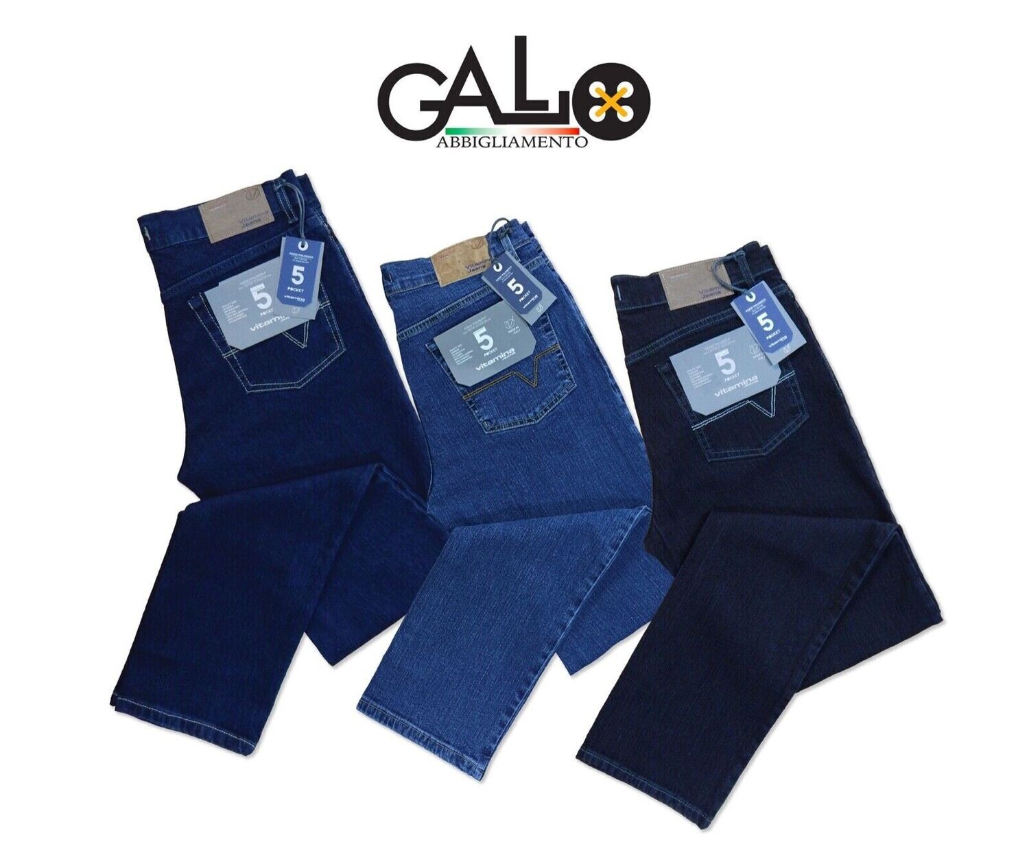 Jeans Vitamina uomo elasticizzato