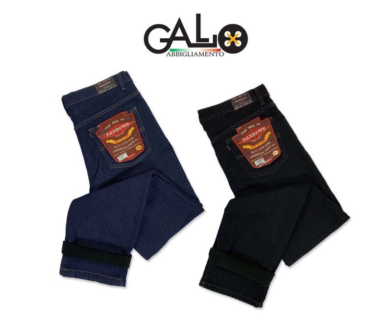 Jeans invernale elasticizzato uomo termico imbottito Henry Barrows