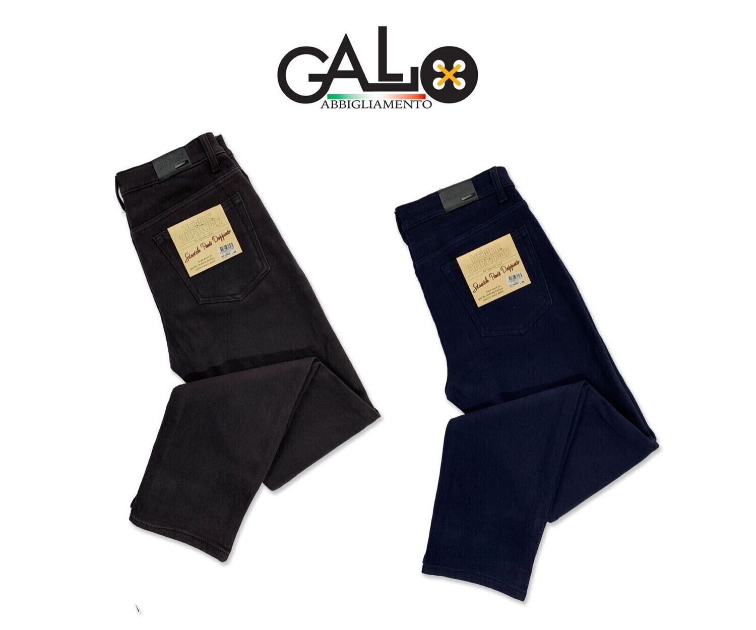 Pantalone invernale elasticizzato uomo termico imbottito Henry Barrows