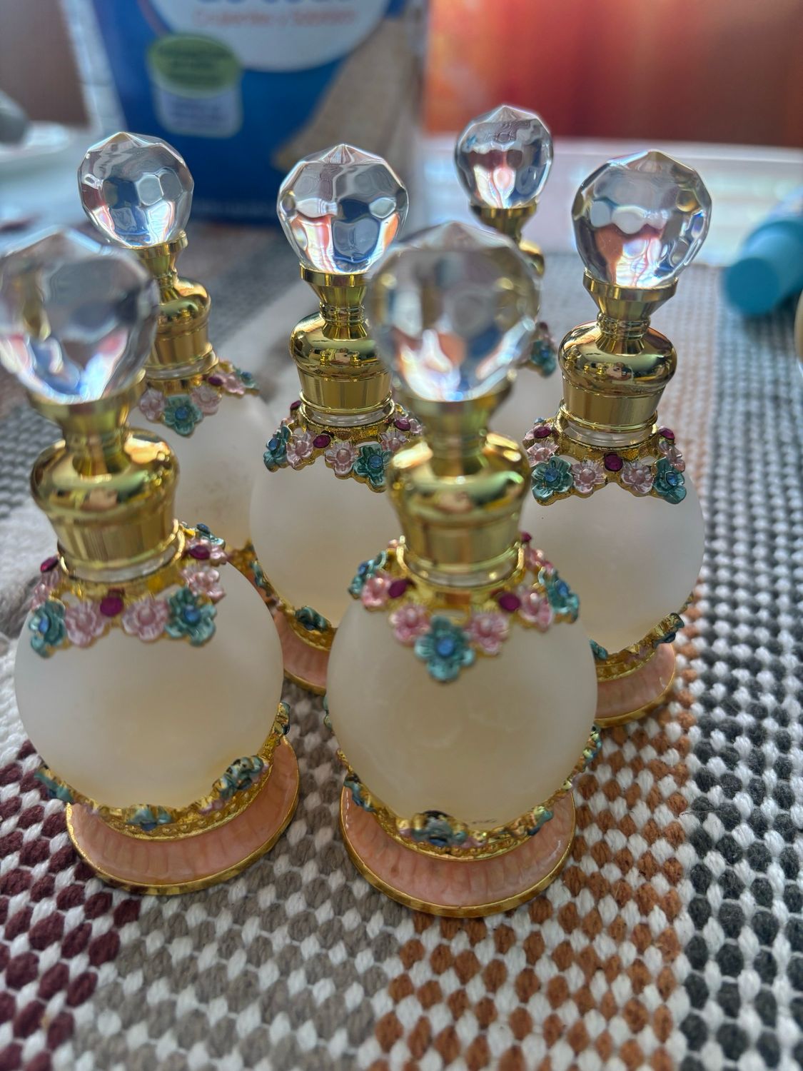 Frasco perlado Flores 