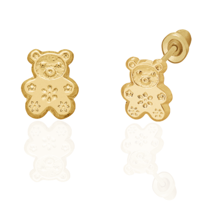 Baby Bear Studs Gold 14K