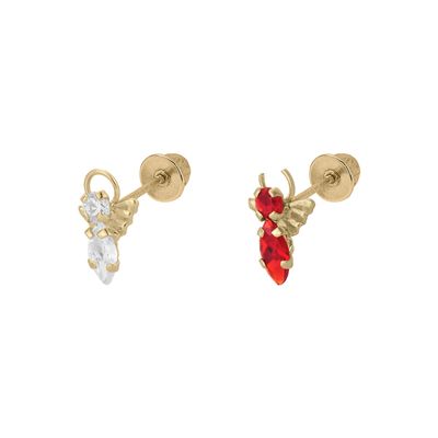 Conscience Zircoins  Studs Gold 14K.