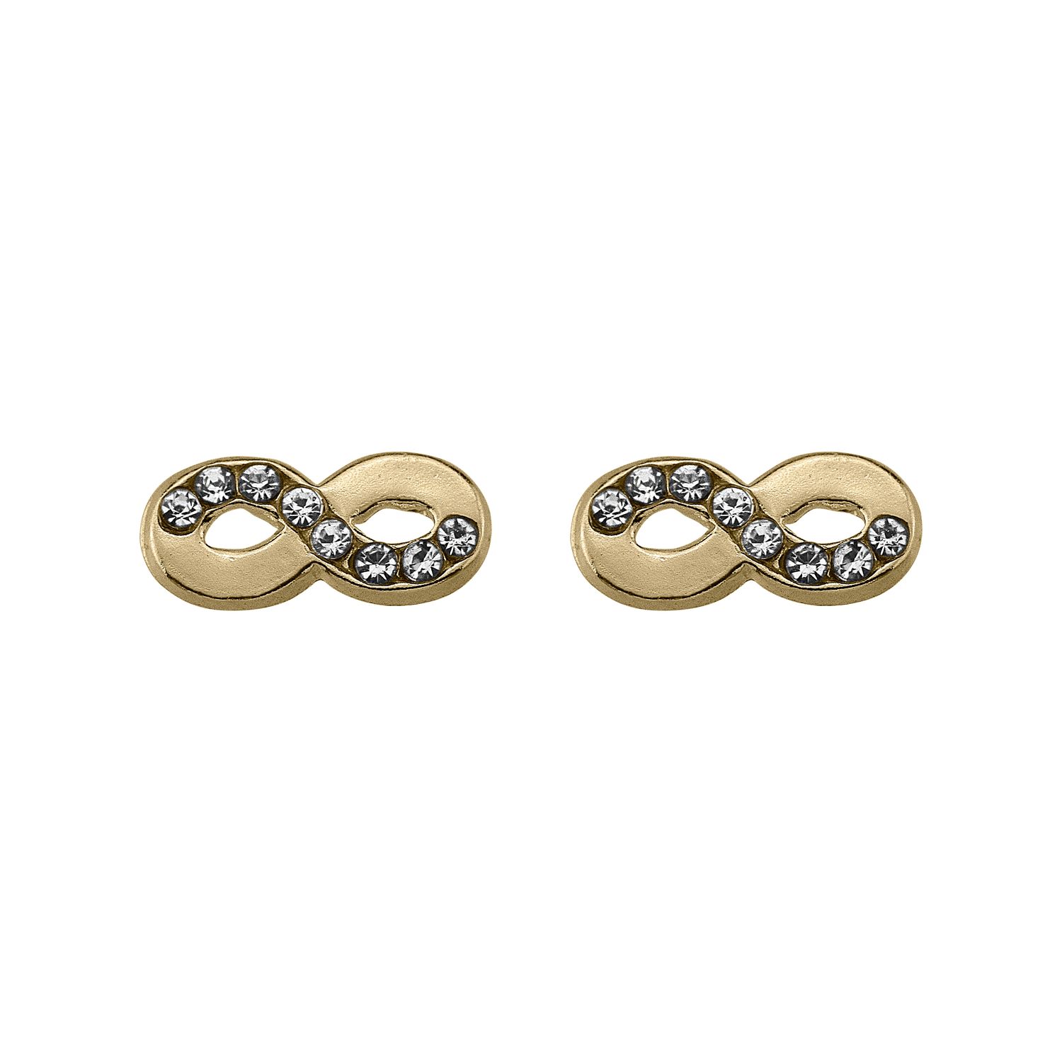 Small Infinity Studs Gold 14K