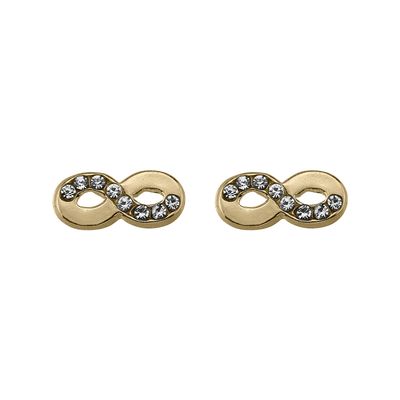 Small Infinity Studs Gold 14K