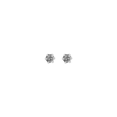 Cubic Zircoing #2- 4 Stud Sterling Silver 925