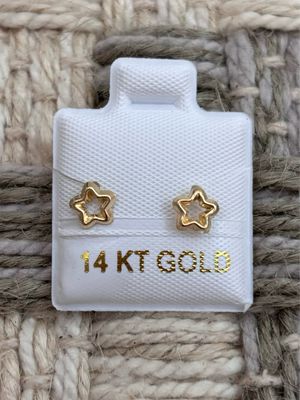 ESTRELLA SILUETA ORO 14K