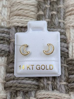 LUNA SILUETA ORO 14K
