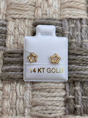 ESTRELLA SILUETA ORO 14K