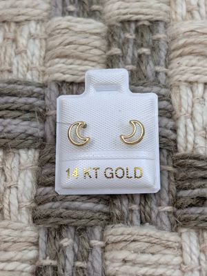 LUNA SILUETA ORO 14K