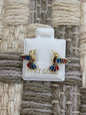 COLIBRI ARCOIRIS ORO14K