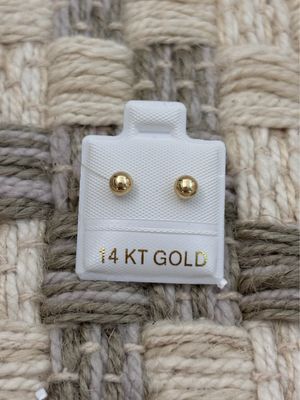 Hallow Ball Studs 3.5mm Gold 14K