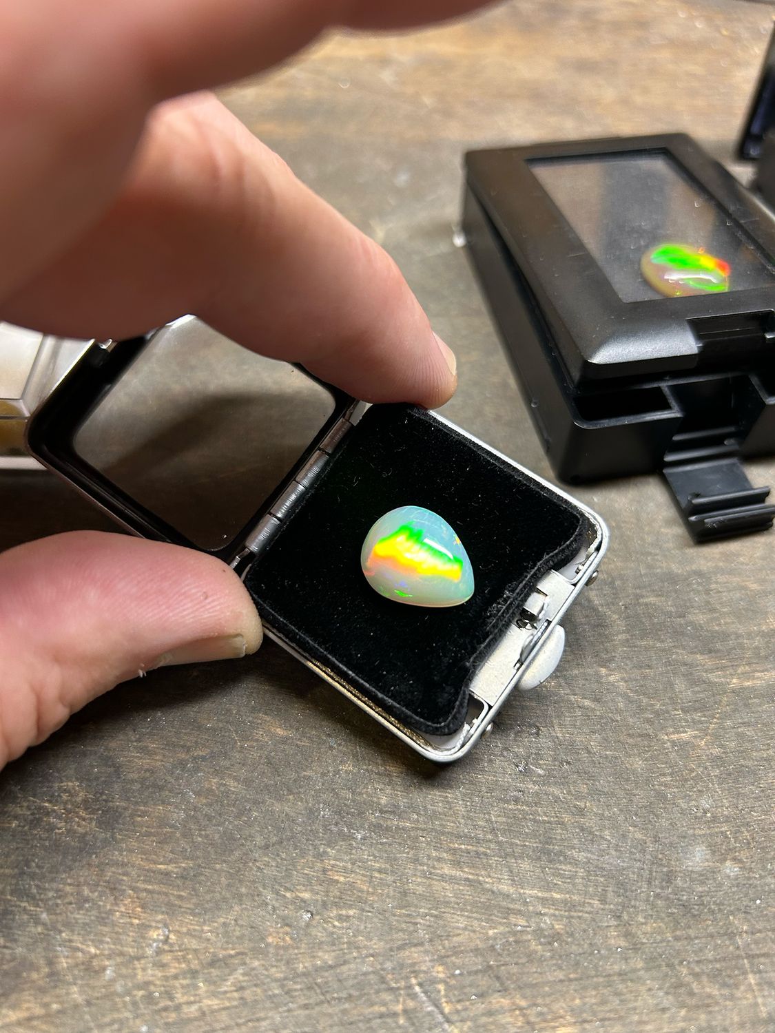 7.9ct Ethiopian Opal – 16×13mm (Pear Shape)